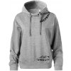 FOOTBALL nápis šikmo - Oversized mikina dámská Moon - kratšia + širšia - 2XL ( Tmavosivý melír )