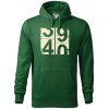 Tachometer 40 - Mikina pánska Cape s kapucňou - 4XL ( Fľaškovozelená )