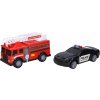 Wiky Policajné a hasičské auto s efektmi 23 cm 8590331963249