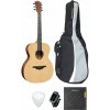 LAG T70A SET 2 Natural Satin Akustická gitara Jumbo