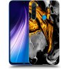 Picasee silikónový čierny obal pre Xiaomi Redmi Note 8 - Black Gold