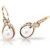 Perlové náušnice pre deti z ružového zlata C2480r (C2480-10-FW-X-4)