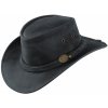 Klobúk kožený Scippis Irving - čierny, L