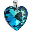 iŠPERKY Strieborný prívesok srdiečko Swarovski ID|106968