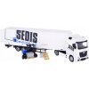 Bburago Mercedes Benz Actros SEDIS Logistics s vysokozdvižným vozíkem 1:43