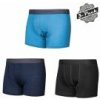 SENSOR MERINO ACTIVE 3-PACK pánské trenky černá/modrá/deep blue XL; Černá trenky