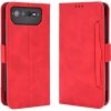 VSETKONAMOBIL 54128 SLOT Peňaženkový obal pre Asus Rog Phone 6 / Rog Phone 6 Pro červený