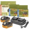 Procraft S20-4TURBO/20-2 2xaku baterie 20/4 Turbo 4Ah + dvojitá nabíječka 20/2 20 V