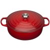 Le Creuset - Liatinový hrniec okrúhly s pokrievkou 30 cm/6,2 l -nízky červený, na risotto