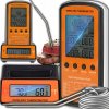 Retoo Teplomer na mäso Bezdrôtový digitálny LCD teplomer na grilovanie s 2 sondami z nehrdzavejúcej ocele Rádiový teplomer na grilovanie na varenie Udiareň 30 m dosah Retoo