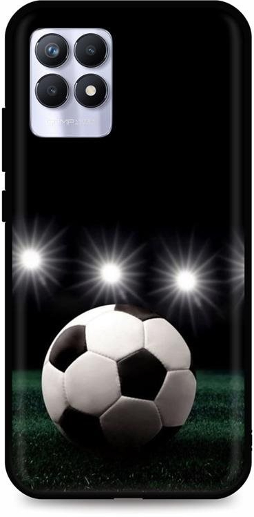 Púzdro TopQ Realme 8i silikón Football