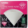 Hario papierové filtre V60-01 (VCF-01-100 W), biele, 100 ks, BOX