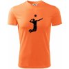 Volejbal náprah muž - Pánske tričko Fantasy športové - 3XL ( Neon mandarine )