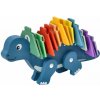 Edukačná hračka puzzle s číslami, Dinosaurus - modrý