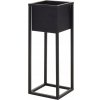 Petromila vidaXL H&S Collection Kvetináč na stojane kovový čierny 60 cm