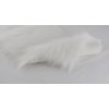 Umelá kožušina, biela, vlas 60 mm, šírka 150 cm, metráž