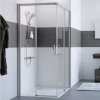 Hüppe Classics 2 EasyEntry - Posuvné dvere rohový vstup 2-dielny (1/2) 1200x2000 mm, upevnenie vľavo, strieborná pololesklá, číre sklo s Anti-Plaque C25105.069.322
