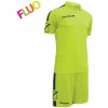 Futbalový set dres + šortky Givova Kit Play, žltá neónová / tmavo modrá Veľkosť: XL