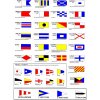 Signálne vlajky - sada 40 ks, 45 x 30 cm (vlajková abeceda)