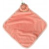 Detský uterák na ruky pre materské školy - 30x30cm - ružový melón