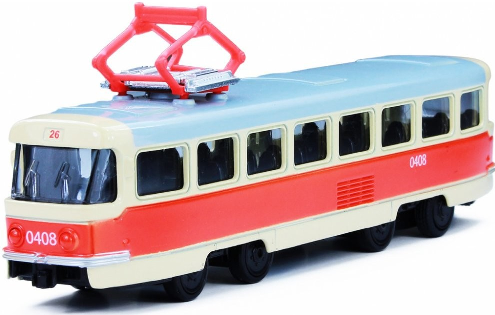 Rappa Kovová česká retro tramvaj 16 cm PRAGUE