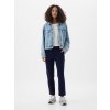 GAP Khaki nohavice Mid Rise Downtown Tmavomodrá 2