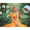 ZUTY Maľovanie podľa čísel - ŽENA VO FANTASY LESE Rámovanie: bez rámu a bez vypnutia plátna, Rozmer: 80x100 cm