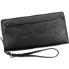 Značková čierna peňaženka s vreckom na mobil (GDPN398)