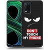 Picasee silikónový čierny obal pre Realme 8 5G - Angry Eyes - Transparent