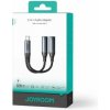 Joyroom Adapter DAC 2-in-1 Type-C to Type-C/ Type-C, 60W, 0.14m, Black (SY-C03)