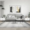 vidaXL Konferenčné stolíky 2 ks lesklé biele 50x50x40 cm kompoz. drevo 829433