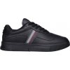 Pánske tenisky Tommy Hilfiger, SUPERCUP STRIPES TUMBLED LEATHER čierna,sivá 44