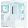 Zalman skříň P30 White V2/ miniT / 3x120mm fan ARGB / USB 3.0 / USB-C / temperované sklo / bílá