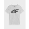 4F 4FJAW23TTSHM0794 COLD LIGHT GREY MELANGE Detské tričko EU 164 LI GREY MEL