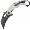KUBEY Wrath Blackwashed Sandvik 14C28N Blade White G10 Linerlock KU261J