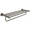 Ravak Kona - Držiak uteráka s poličkou, dĺžka 60 cm, kefovaný grafit X07P1331