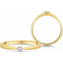 Sofia diamonds zlatý zásnubný prsteň s diamantom H I1 UDRG47225Y H I1