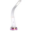 IMMAX CORELLA LED stolná lampička biela + zlaté prvky / Qi / 7W / 5V / 2.1 A / RGB podsvietenie / stmievateľná / USB (08974L)