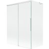 Mexen Rox L vaňový paraván, 2-krídlový, posuvný, 120 + 70 x 150 cm, priehľadný, biely - 8C9L-120-070-20-00