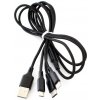 Solex Kábel USBA-IPHONE/USBC/USBB micro 3v1 1,2m 2,1A