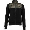 Dámska bunda Nike, NSW STRDST PRNT PLSH JKT čierna,zlatá S