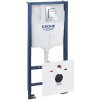 Grohe Rapid SL - Predstenová inštalácia s nádržkou na závesné WC, súprava Fresh a tlačidlo Skate Cosmopolitan S, chróm 39500000