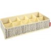 Tescoma Organizér na ponožky a spodnú bielizeň FANCY HOME 40 x 18 x 10 cm, smotanová - osobný odber v predajni zdarma