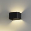 Icon Wall Lamp 16/3089-10 Black, LED 8.5W 890lm, CRI90 CL.II, Integrated LED, Kelvin 2700K-3000K Slide Switch, Dim. DALI/Push