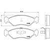 BREMBO Sada brzdových platničiek kotúčovej brzdy P 24 028