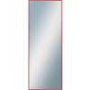 DANTIK - Zrkadlo v rámu, rozmer s rámom 60x160 cm z lišty Hliník červená (7269210)