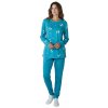Valerie Dream Dámske pyžamo s dlhým rukávom GITA Farba: Modrá, Veľkosť: 2XL Modrá