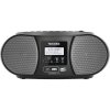 TechniSat DIGITRADIO 1990 0000/3952 CD-rádio, DAB+, FM, AUX, Bluetooth, CD, USB, s USB nabíjačkou, funkcia alarmu, čierna; 0000/3952