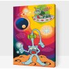 Vymalujsisam.sk Maľovanie podľa čísiel - Mimozemšťania Veľkosť: 40x60cm, Rám: Na plastovej doske