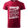 1995 v kocke - Klasické pánske tričko vyššej gramáže - 2XL ( Marlboro červená )